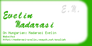 evelin madarasi business card